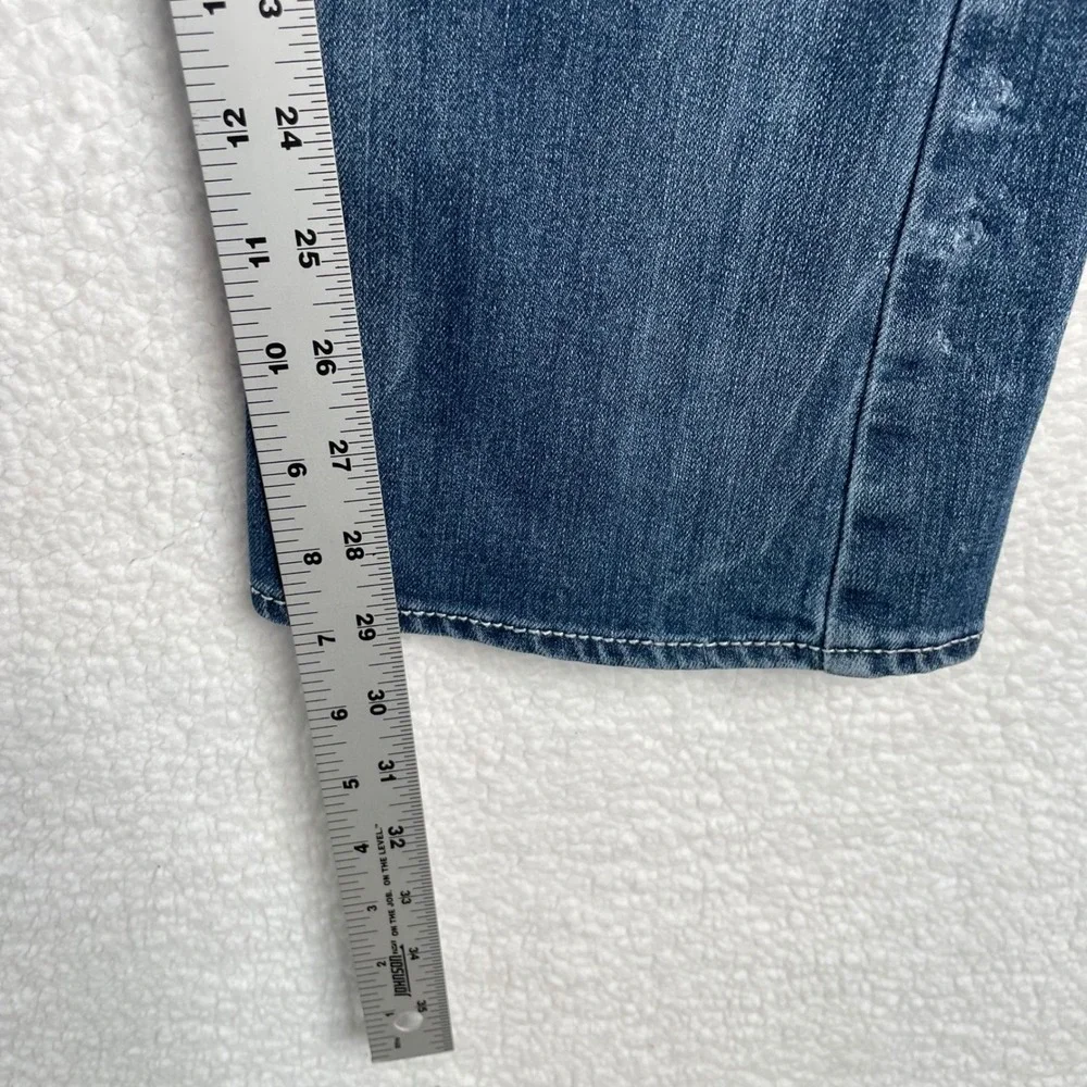 Levis Girls Boot Cut Jean Blue Medium Wash Adjustable Waist Size 16 REG 3040-588 - Picture 10 of 13